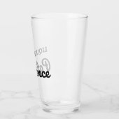 Flüssiges Bierglas - Funny Drink Zitat Glas (Links)