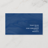 Flüssiges Blau Visitenkarte (Rückseite)
