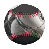 Flüssiges Chrom - Spiegel Silber Metall Baseball (Rückseite)