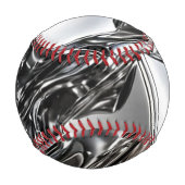 Flüssiges Chrome-Baseball - Spiegel Silber Metall Baseball (Rückseite)
