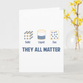 Flüssiges festes Gas - sie alle Angelegenheit Karte (Gelbe Blume)