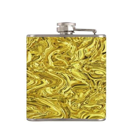 flüssiges Gold Flachmann (Rückseite)