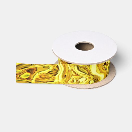 flüssiges Gold Satinband (Spule)