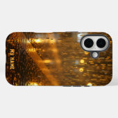 Flüssiges Gold: Urban Rain in Twilight Case-Mate iPhone Hülle (Rückseite (Horizontal))