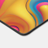 Flüssiges Kunststoffneber Abstrakt Schreibtischunterlage (Ecke)