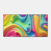 Flüssiges Kunststoffneber Abstrakt Schreibtischunterlage (Vorderseite)