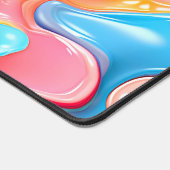 Flüssiges Kunststoffneber Abstrakt Schreibtischunterlage (Ecke)