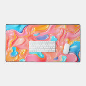 Flüssiges Kunststoffneber Abstrakt Schreibtischunterlage (Tastatur & Maus)