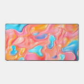 Flüssiges Kunststoffneber Abstrakt Schreibtischunterlage (Vorderseite)