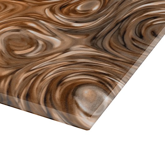 Flüssiges "kupfernes" Schneidebrett (Ecke)