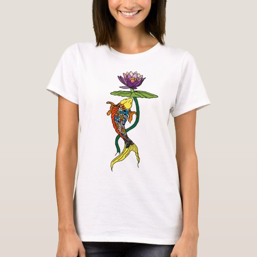Flüssiges Lotus T-Shirt (Vorderseite)