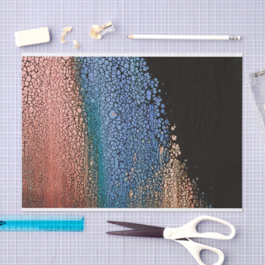 Flüssiges Malen in Rose Seidenpapier (Handwerk)