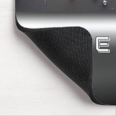 Flüssiges Metall tropft über silberne Chromoberflä Mousepad (Ecke)