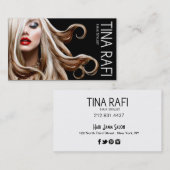 Flüssiges Schwarzes der Visitenkarte (Vorne/Hinten)