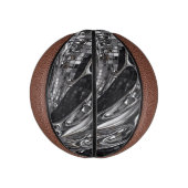 Flüssiges Silber-Chrom-Mosaik Mini Basketball (Vertikal)