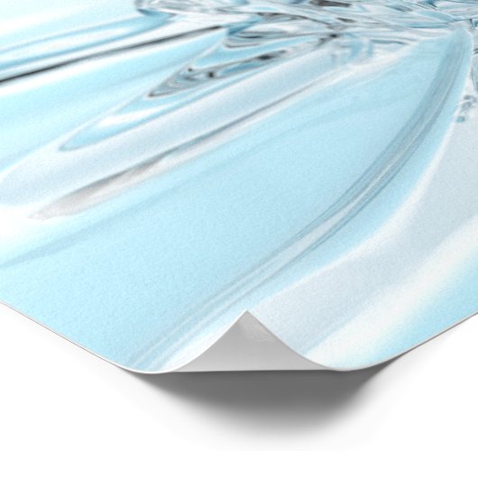 Flüssiges Spritzrendern Poster (Ecke)