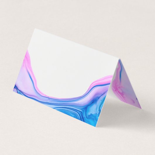 Flüssigfarbgegossfarbe Visitenkarten (Rückseite)