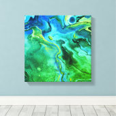 Flüssiggalaxie 5 leinwanddruck (Insitu (Holzboden))