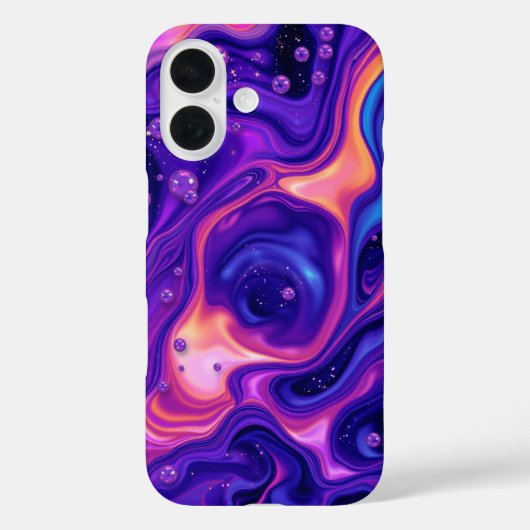 Flüssiggalaxie: Ein Mesmerisierendes Abstrakt Case-Mate iPhone Hülle (Rückseite)
