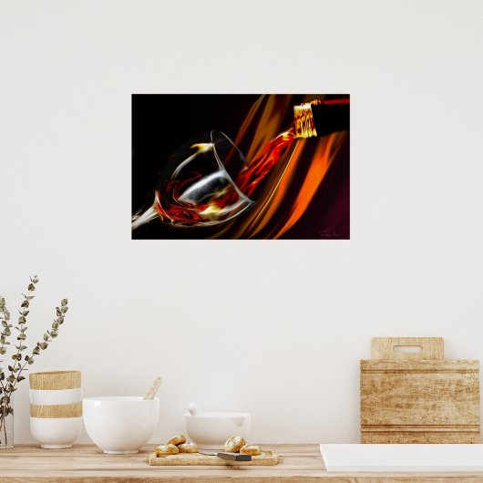 Flüssiggold Poster (Küche)