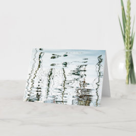 Flüssigkeit bemastet leere Karte