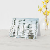 Flüssigkeit bemastet leere Karte (Gelbe Blume)