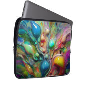 Flüssigkeit, Glossie, Blasen Laptopschutzhülle (Vorne Rechts)