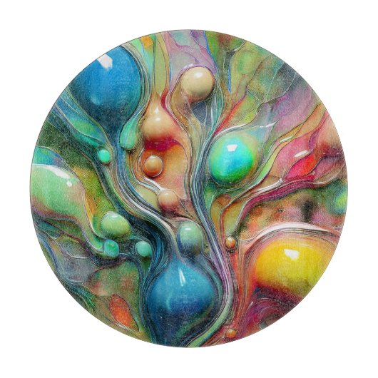 Flüssigkeit, Glossie, Blasen Schneidebrett (Vorderseite)