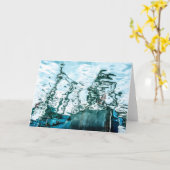 Flüssigkeit versendet leere Karte (Gelbe Blume)