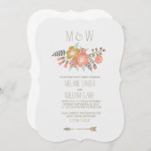 FLÜSSIGKEITEN| RUSTISCHE WEDERINVITATION EINLADUNG (Vorne/Hinten)