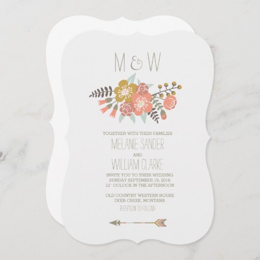 FLÜSSIGKEITEN| RUSTISCHE WEDERINVITATION EINLADUNG (Vorne/Hinten)