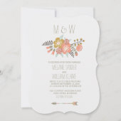 FLÜSSIGKEITEN| RUSTISCHE WEDERINVITATION EINLADUNG (Vorderseite)