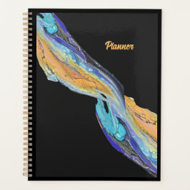 Flüssigkeits-Acrylmalerei aus einem Planer