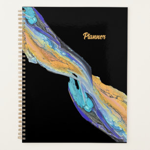 Flüssigkeits-Acrylmalerei aus einem Planer