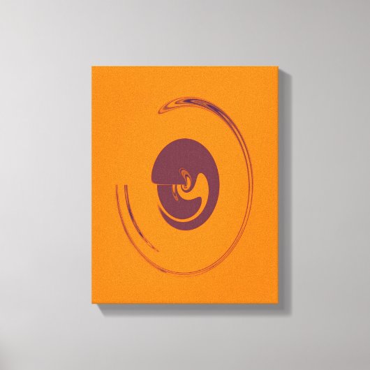 Flüssigkeits-Kreise - überzogene Canvas Leinwanddruck (Vorderseite)