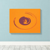 Flüssigkeits-Kreise - überzogene Canvas Leinwanddruck (Insitu (Holzboden))