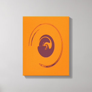 Flüssigkeits-Kreise - überzogene Canvas Leinwanddruck