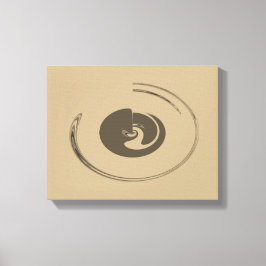 Flüssigkeits-Kreise - überzogene Canvas Leinwanddruck