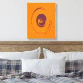 Flüssigkeits-Kreise - überzogene Canvas Leinwanddruck (Insitu (Schlafzimmer))