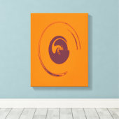 Flüssigkeits-Kreise - überzogene Canvas Leinwanddruck (Insitu (Holzboden))