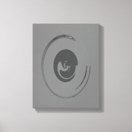 Flüssigkeits-Kreise - überzogene Canvas Leinwanddruck