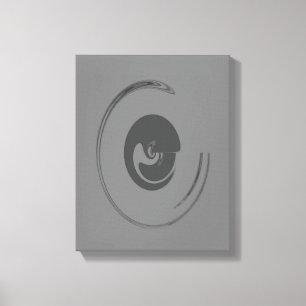 Flüssigkeits-Kreise - überzogene Canvas Leinwanddruck