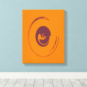 Flüssigkeits-Kreise - überzogene Canvas Leinwanddruck (Insitu (Holzboden))