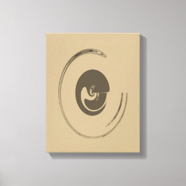 Flüssigkeits-Kreise - überzogene Canvas Leinwanddruck