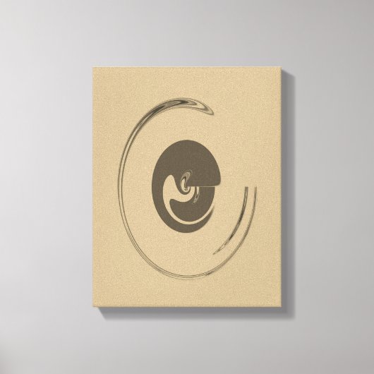 Flüssigkeits-Kreise - überzogene Canvas Leinwanddruck (Vorderseite)