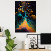 Flüssigkeitskunstposter Poster (Heimbüro)