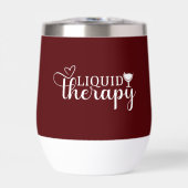 Flüssigkeitstherapie Zitat Weinliebhaber Spaß (Vorderseite)