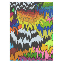 Flüssigkeitstropfen Farbige Groovy-Streifen-Trippy