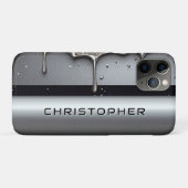 💧 Flüssigkeitstropfen Name Fluss Personalisierte Case-Mate iPhone Hülle (Rückseite (Horizontal))