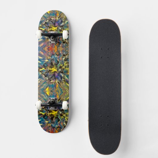 Flüssigkunst / Malerei Skateboard (Vorderseite)